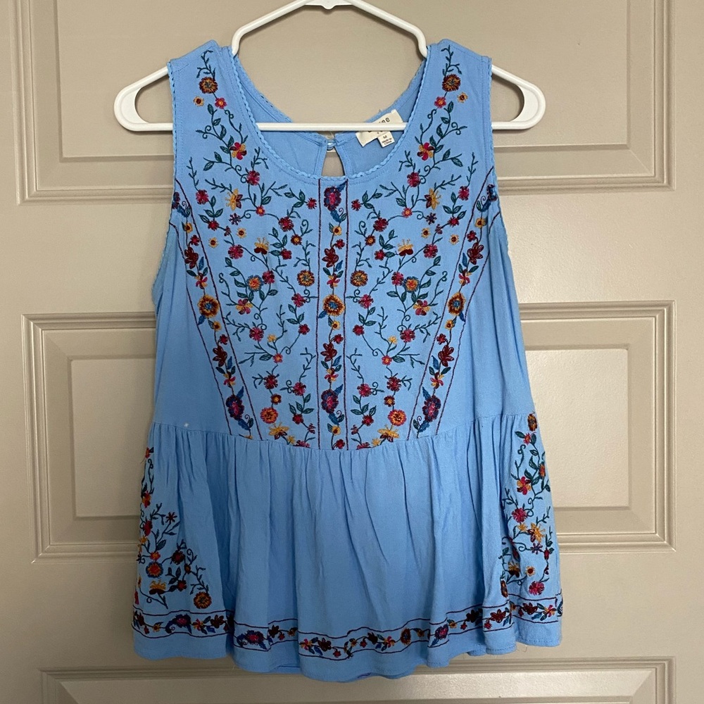 Embroidered top